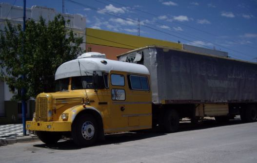Begonnen als bus, nu gebruikt als truck